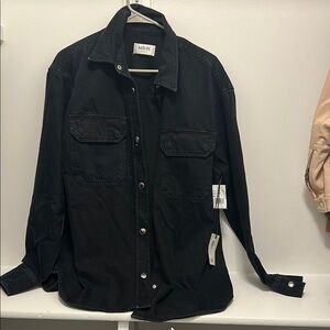 Agolde Black Denim Jacket